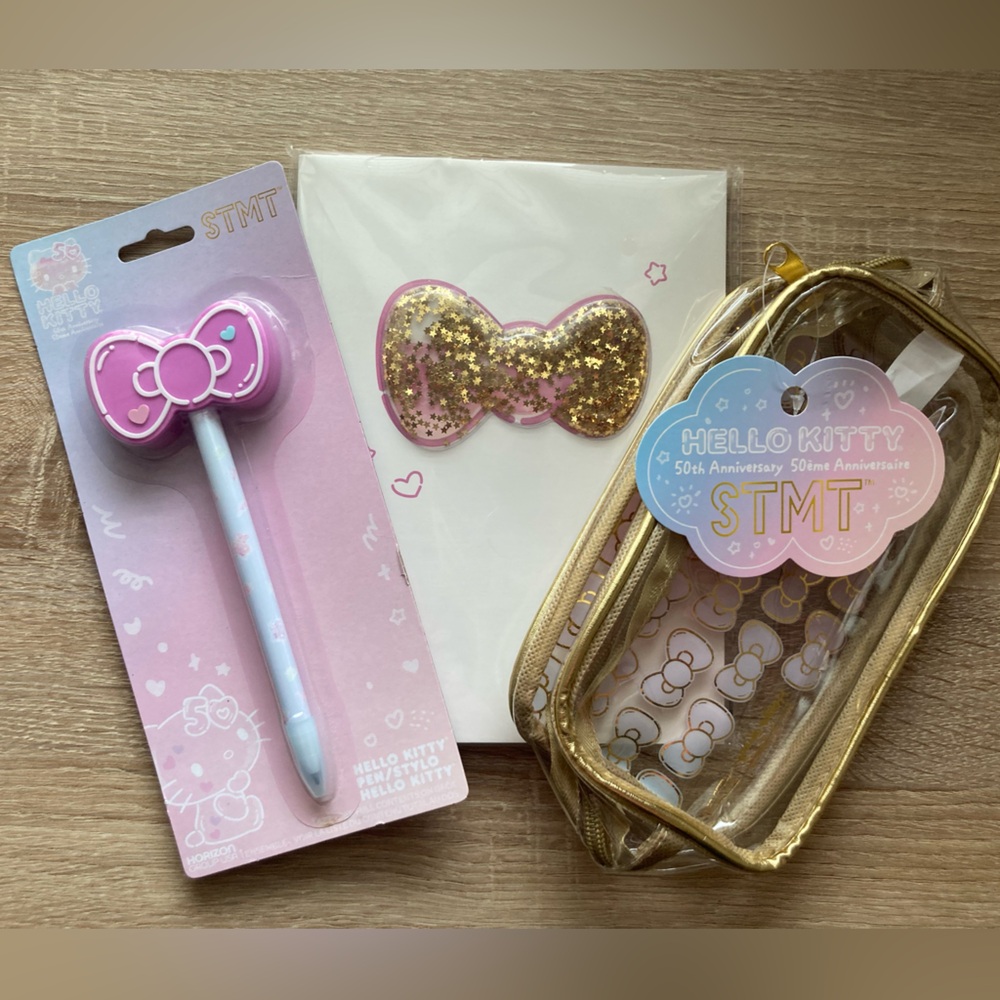 50th Anniversary Hello Kitty Stationary Bundle - 3 Piece Limited Edition ๐๐๐ - Picture 1 of 9